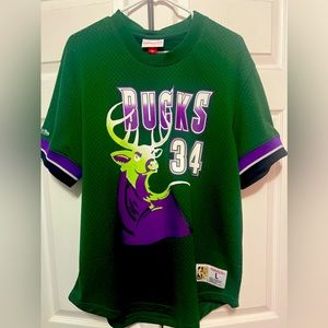 Hardwood Classic Milwaukee Bucks Ray Allen Jersey Shirt